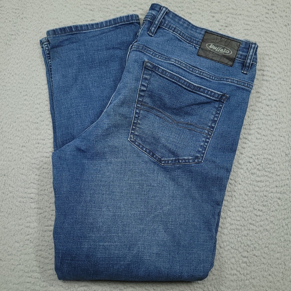 Buffalo‎ Jeans Men's Straight Leg Blue Denim Jeans 38x32 (38x32.5)